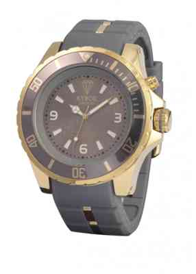 Серые часы с золотым корпусом Gold series KG.005 48мм и 55мм
