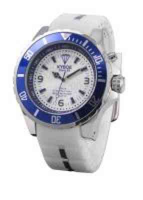 Белые часы Kyboe Marine series MS.003 с синим корпусом