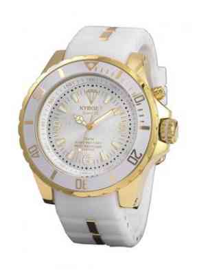 Часы белые Kyboe Gold series KG.004 44мм