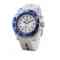 Белые часы Kyboe Marine series MS.003 с синим корпусом